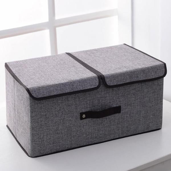 Stoffkunstklapperlagerbox mit Abdeckung