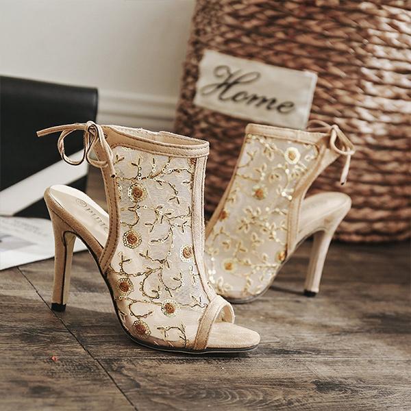 Modespitze High Heel Sandalen