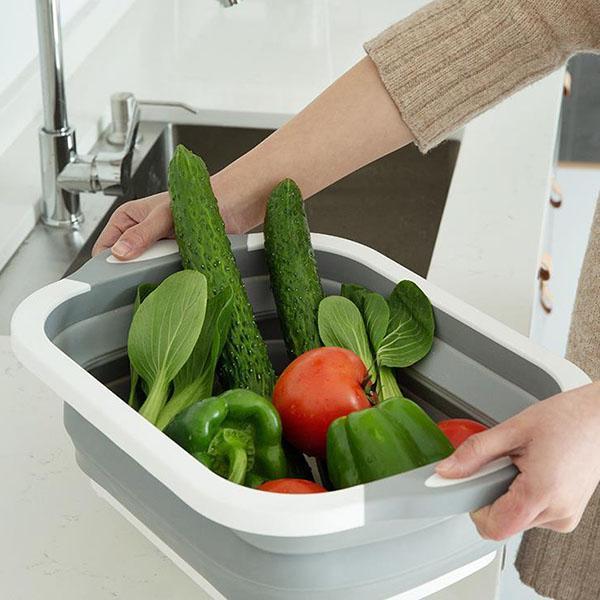 Zusammenklappbarer Mehrzweckkorb, wasserlogged Korbschneidebrett