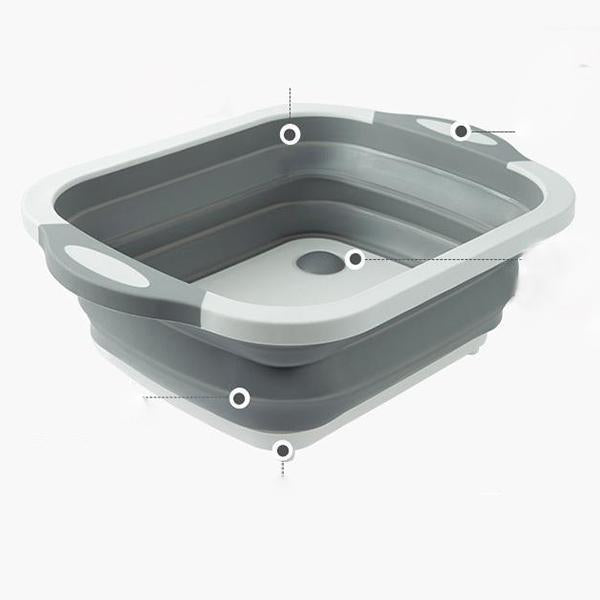 Zusammenklappbarer Mehrzweckkorb, wasserlogged Korbschneidebrett