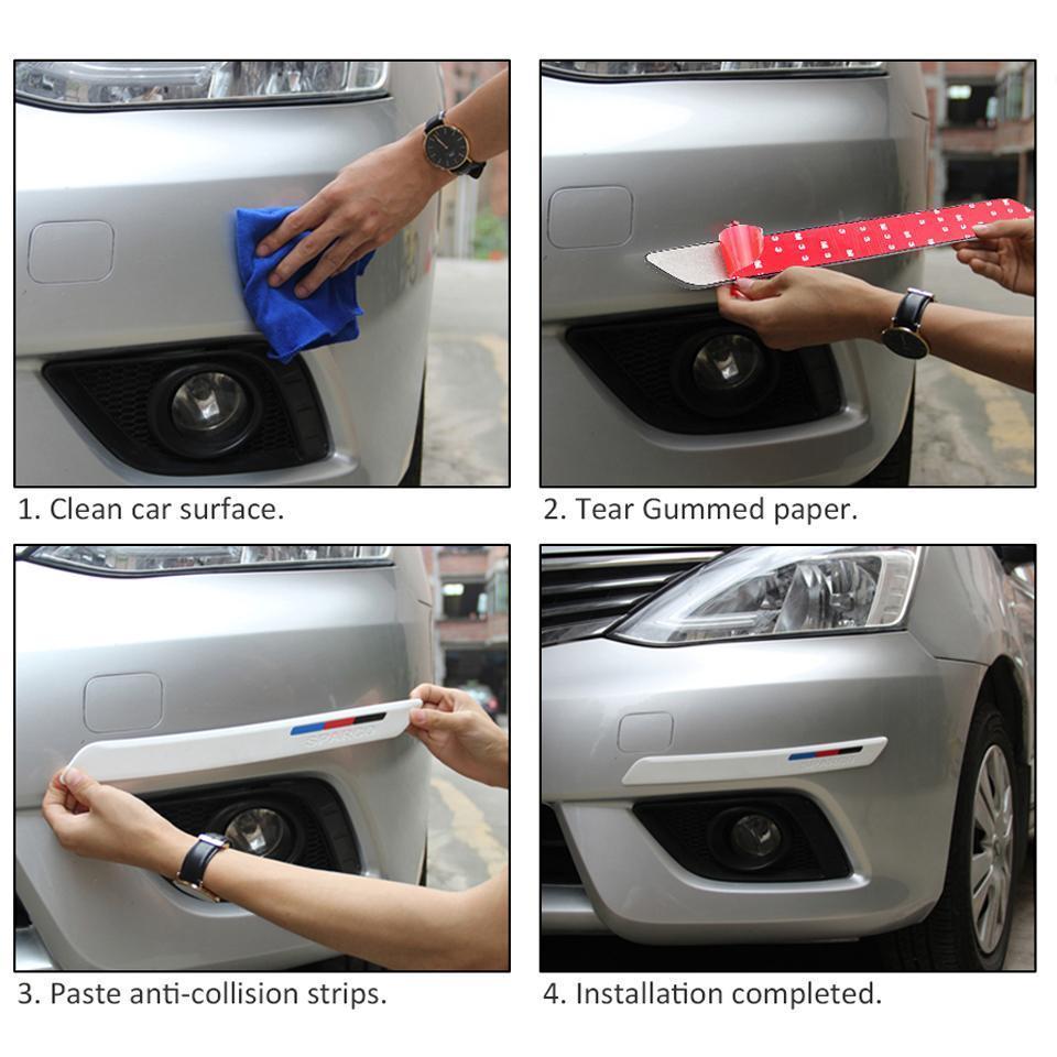 Auto-Kollisionsstreifen des Automobils Silikon (1 Paar)