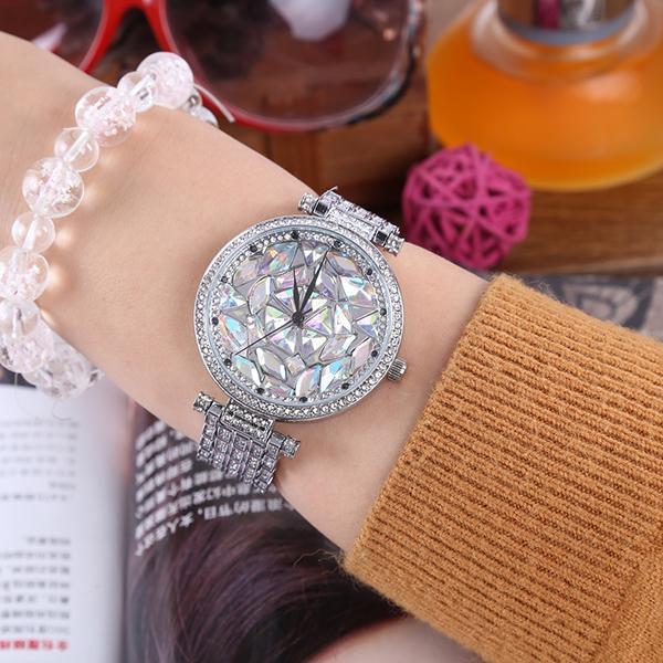 Mode Full Diamond Quartz Uhr
