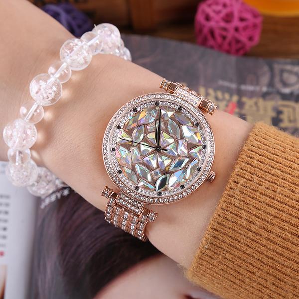 Mode Full Diamond Quartz Uhr
