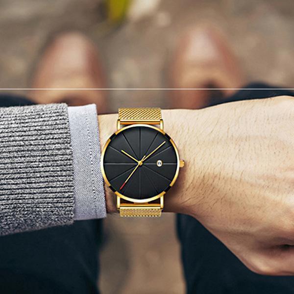 Wasserdichte Männer minimalistische Quarzuhr 19.99 (1pck)