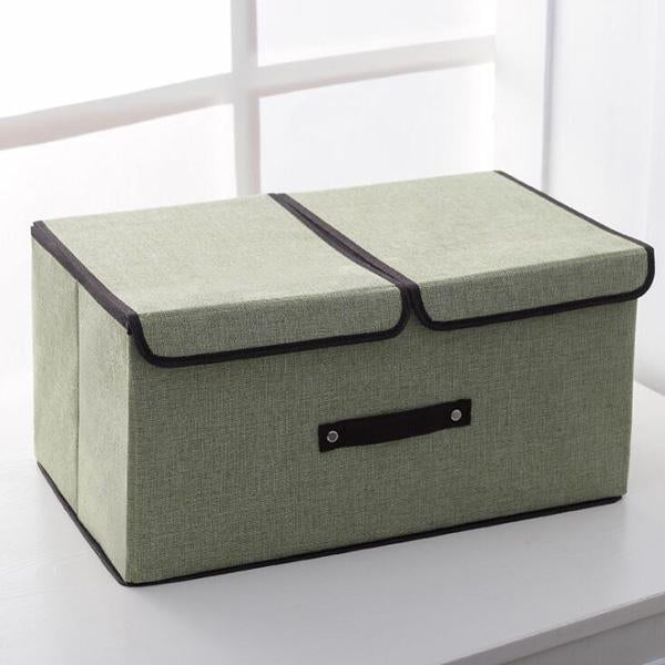 Stoffkunstklapperlagerbox mit Abdeckung