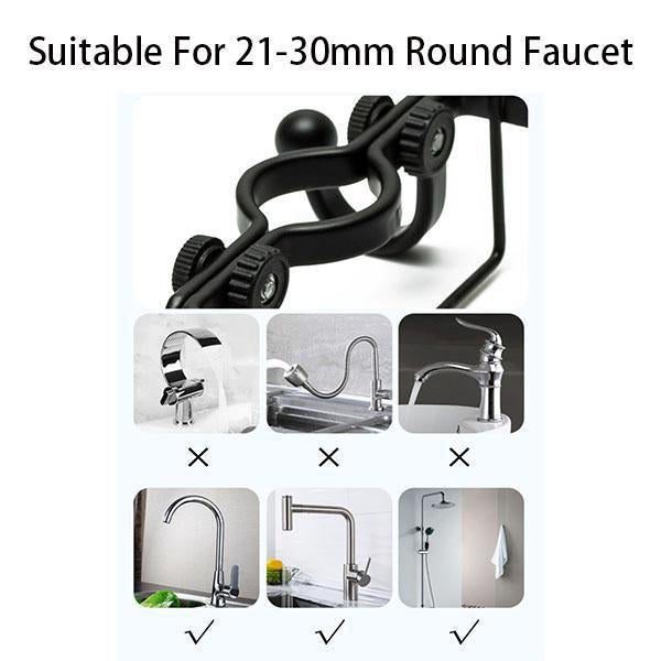 Multifunktionaler Wasserhahnentwässerungsregal Geschirrspülhülle Lagerhalter Badezimmer Caddy Organizer