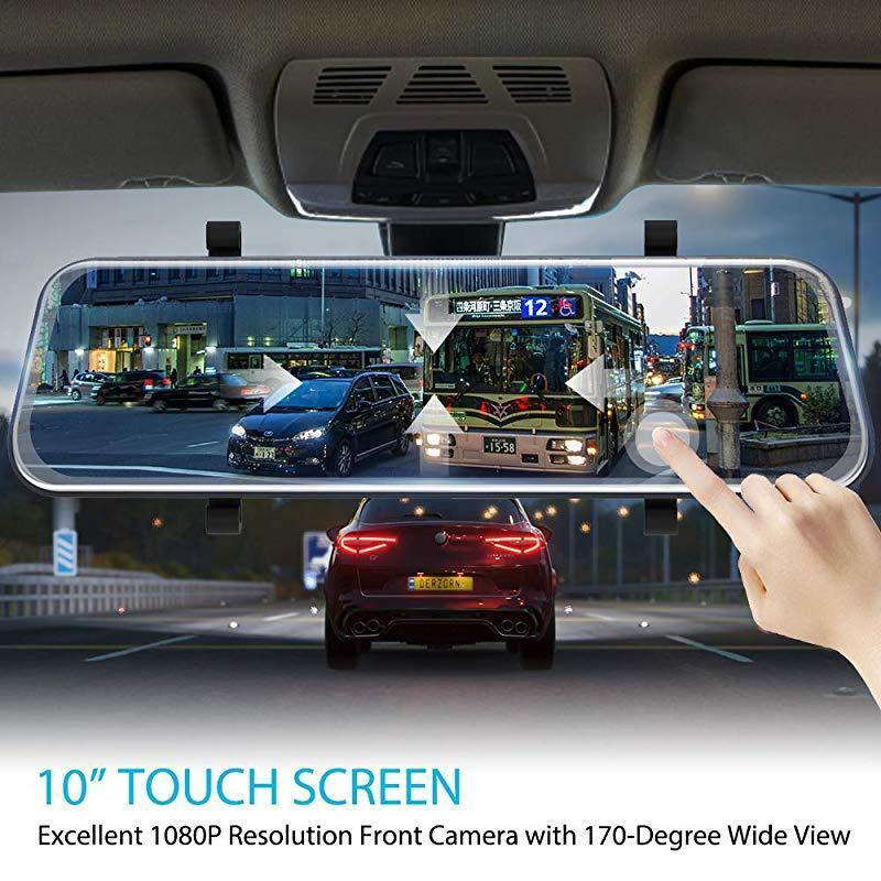Neueste Full-Screen-LCD-Rückfahrspiegel, vorderer und hinterer Autoschreiber