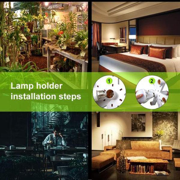 LED -Glühbirnen -Sockeladapter