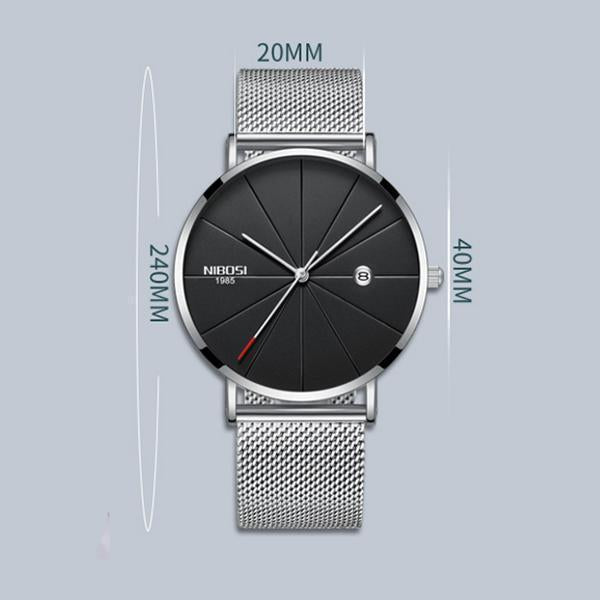 Wasserdichte Männer minimalistische Quarzuhr 19.99 (1pck)