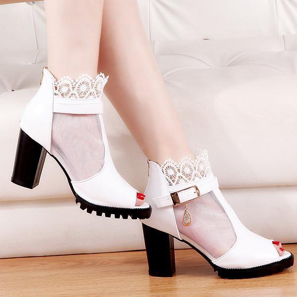 Damen offene Zi -High Heel -Sandalen offen