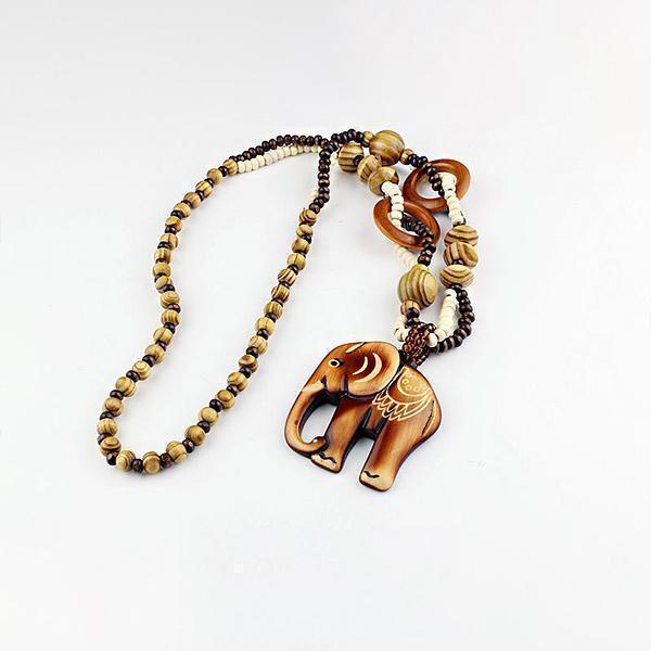 Vintage Elephant Alloy Necklace