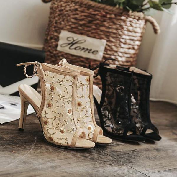 Modespitze High Heel Sandalen