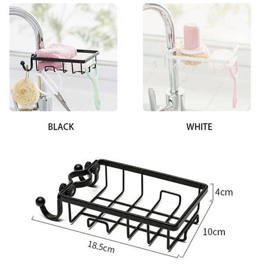 Multifunctional Faucet Drainage Shelf Dishwashing Sponge Storage Holder Bathroom Caddy Organizer