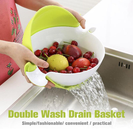 Double Wash Drain Basket