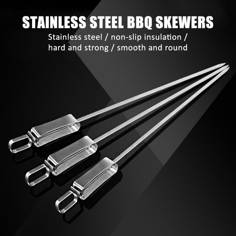 Stainless Steel BBQ Skewers (6pcs/Pack)