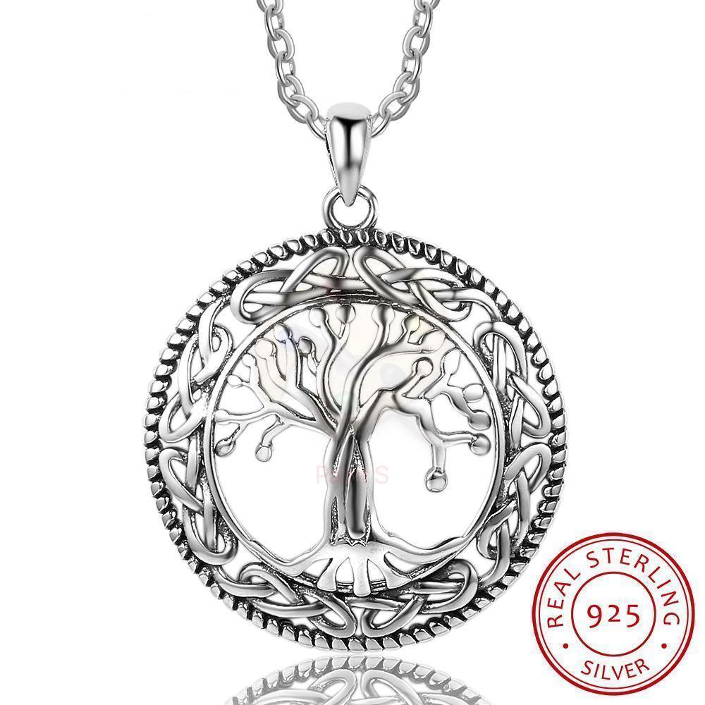 Celtic Dome Tree of Life Sterling Silver Pendant Necklaces