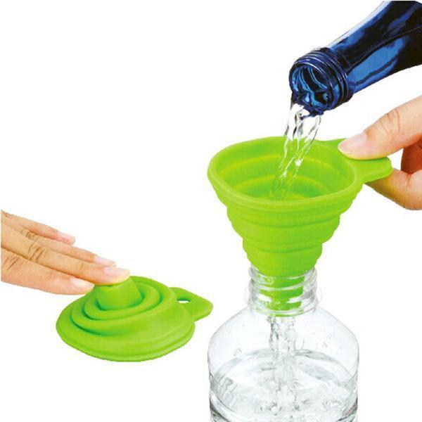 Silicone Gel Foldable Funnel Hopper(2 PCS)