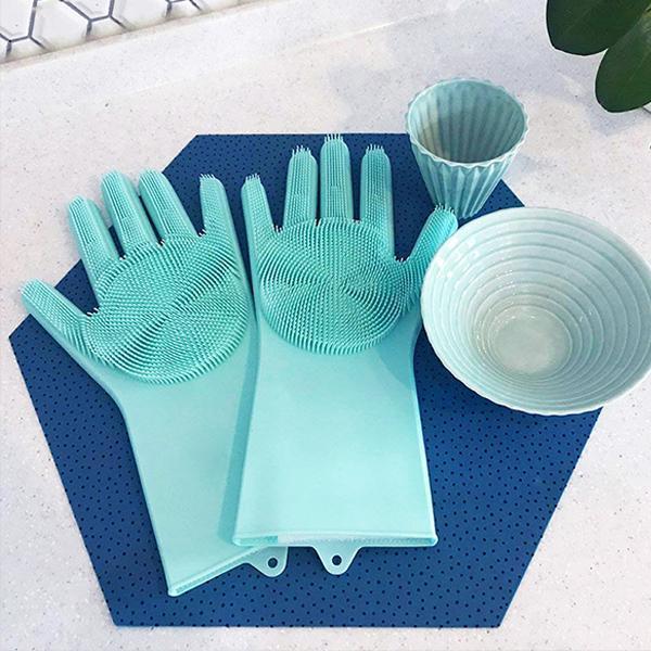 Silicone Cleaning Gloves(1 Pair)