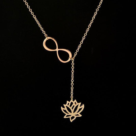 Infinite Lotus Y Necklaces