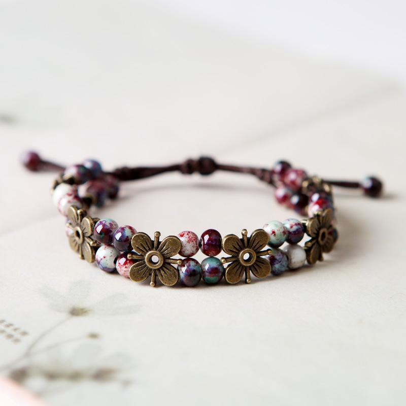 Handmade Retro Ceramics Beads Bracelets