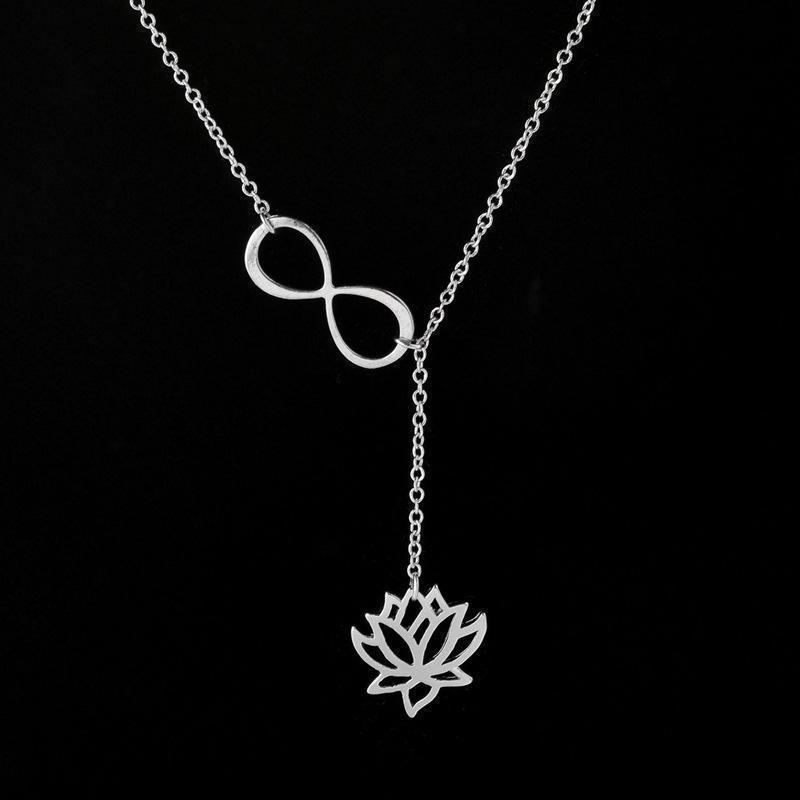 Infinite Lotus Y Necklaces