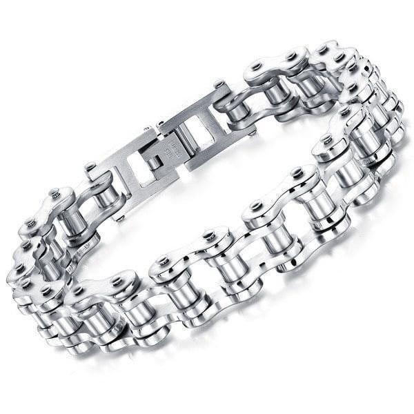 Cool Stainless Steel Men's Biker Chain Bracelets