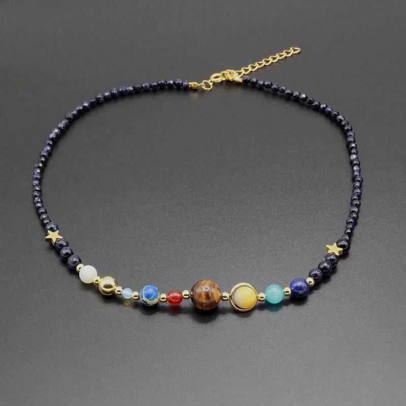 Universe Natural Stone Necklaces