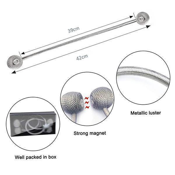 Tieback von Magnet Schnallen Vorhang (1 Paar)