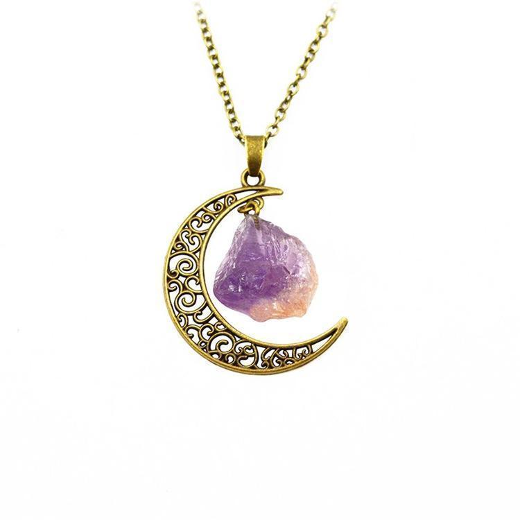 Moon Amethyst Necklaces