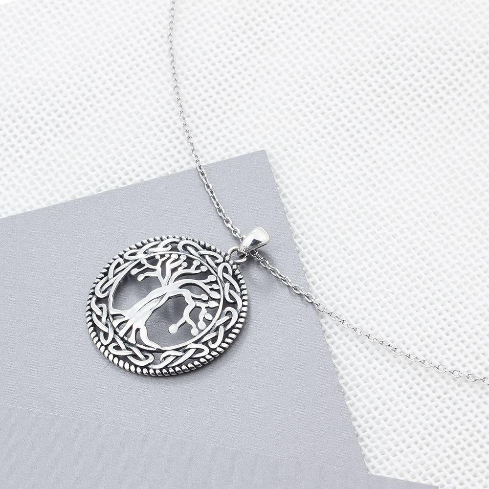 Celtic Dome Tree of Life Sterling Silver Pendant Necklaces