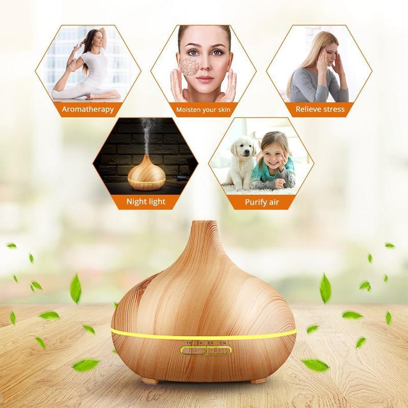 Ultrasonic Wood Grain Aromatherapy Machine