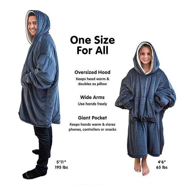 Oversized Blanket Sweatshirt For Adults & Children