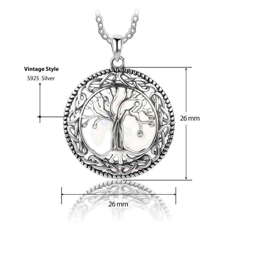 Celtic Dome Tree of Life Sterling Silver Pendant Necklaces