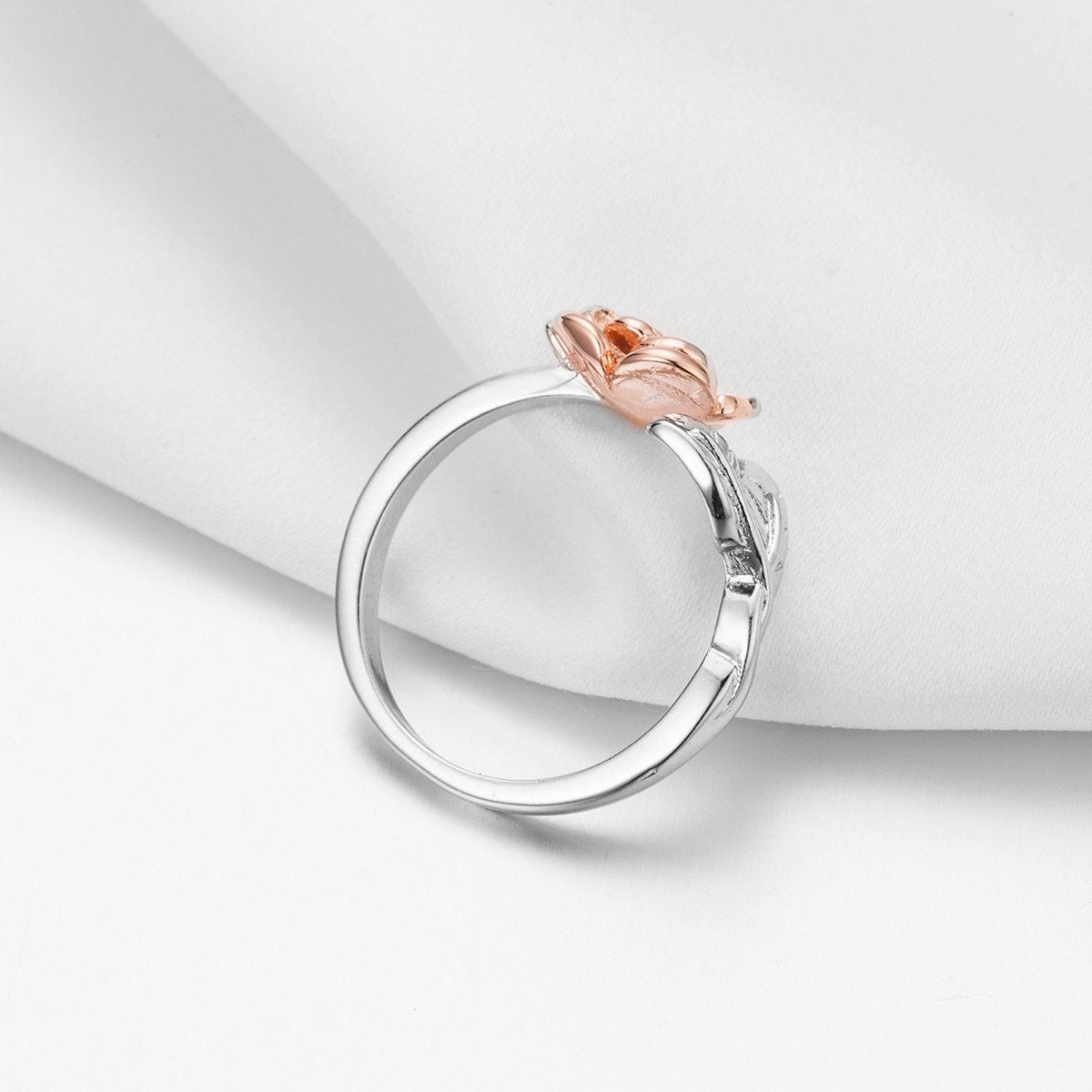 Delicate Rose Wrap Rings