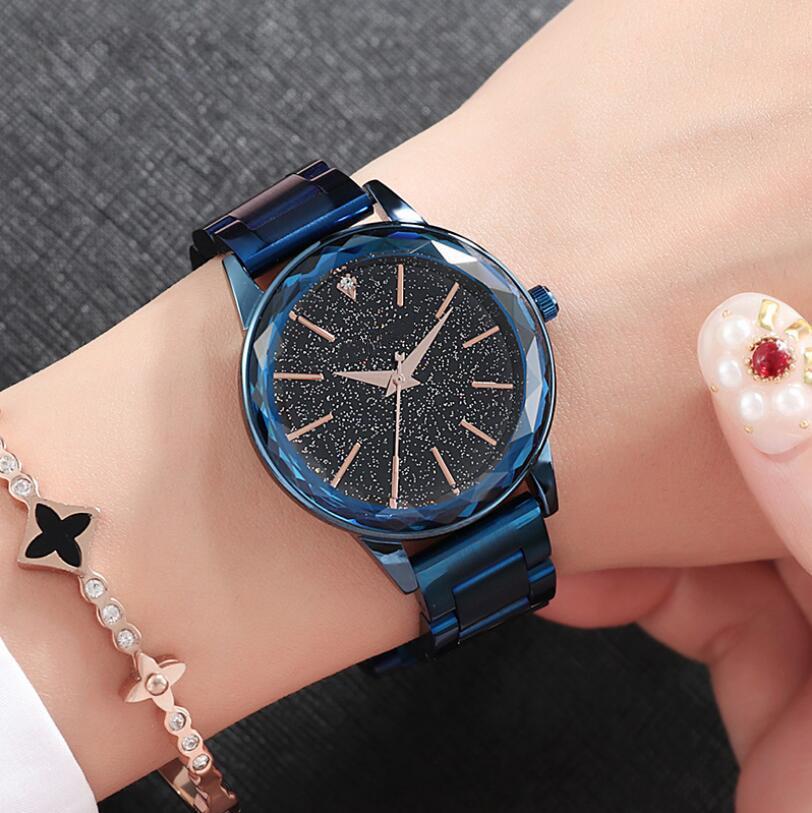 Starry Sky Waterproof Stainless Steel Strip Watch