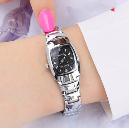 Woman Waterproof Tungsten Steel Quartz Watch