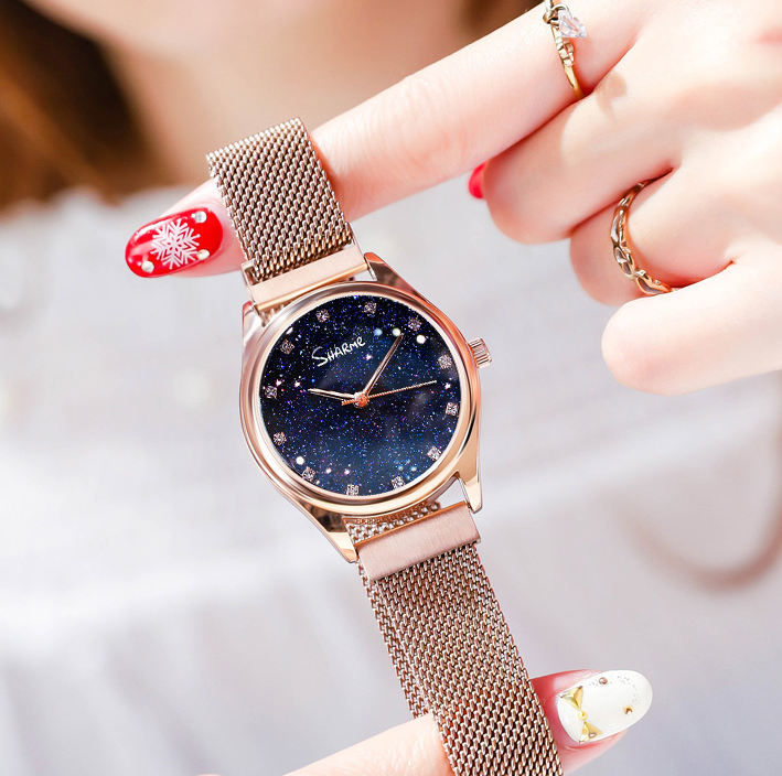 Women Magnetic Chain Starry sky watches