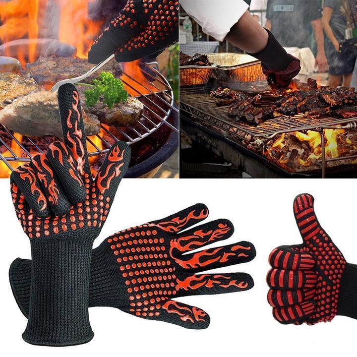BBQ -Handschuhe extrem hitzebeständige 932 ° F (500 ° C)