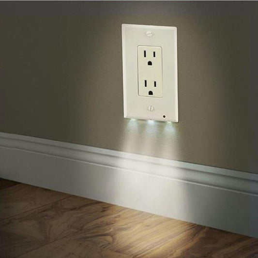 LED sensor night light socket cover